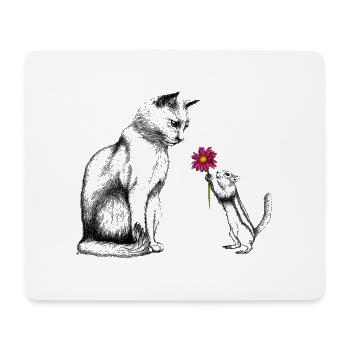 Be my Valentine - Mousepad (Querformat) - Weiß - Vorne