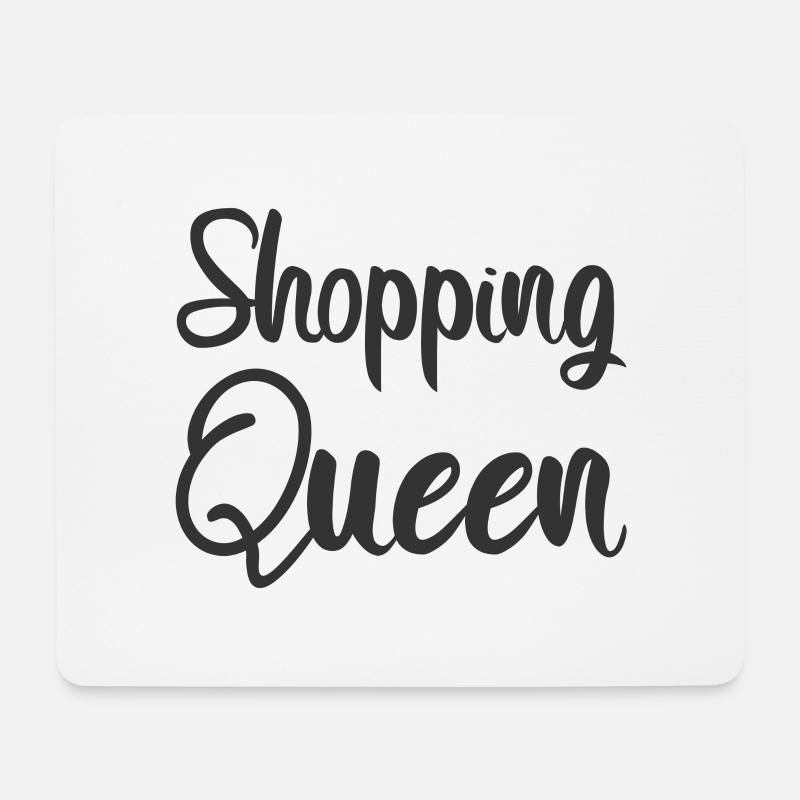 SHOPPING QUEEN Design Schriftzug - Mousepad (Querformat) - Weiß