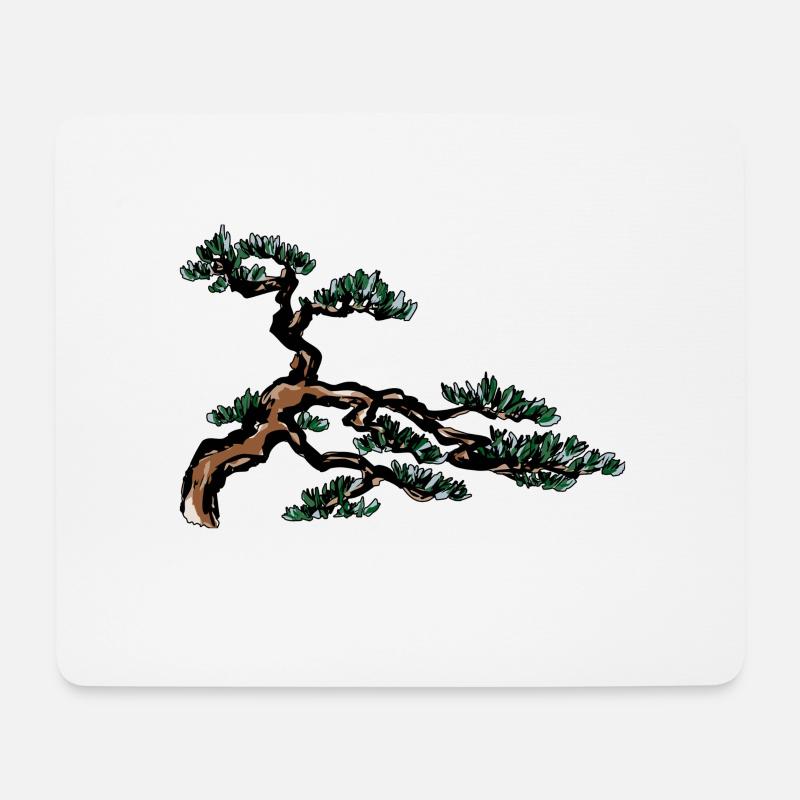 Un bonsai - Tapis de souris (format paysage) - blanc