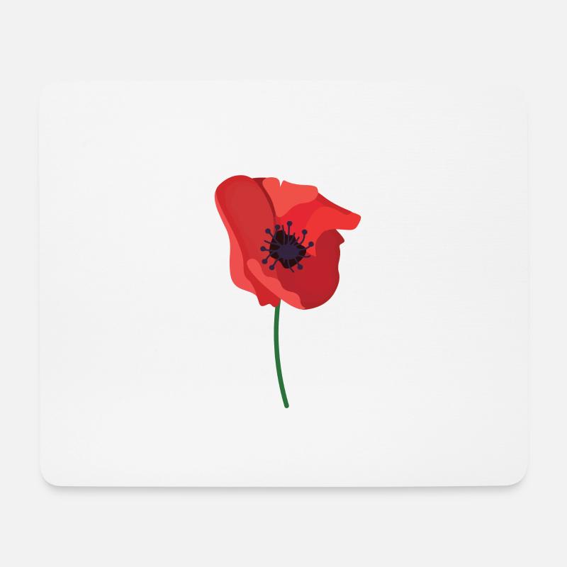 Mohn Tag der britischen Legion - Mousepad (Querformat) - Weiß