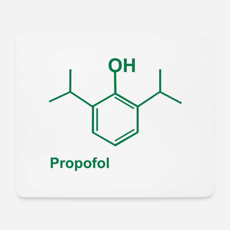 Propofol grün - Mousepad (Querformat) - Weiß