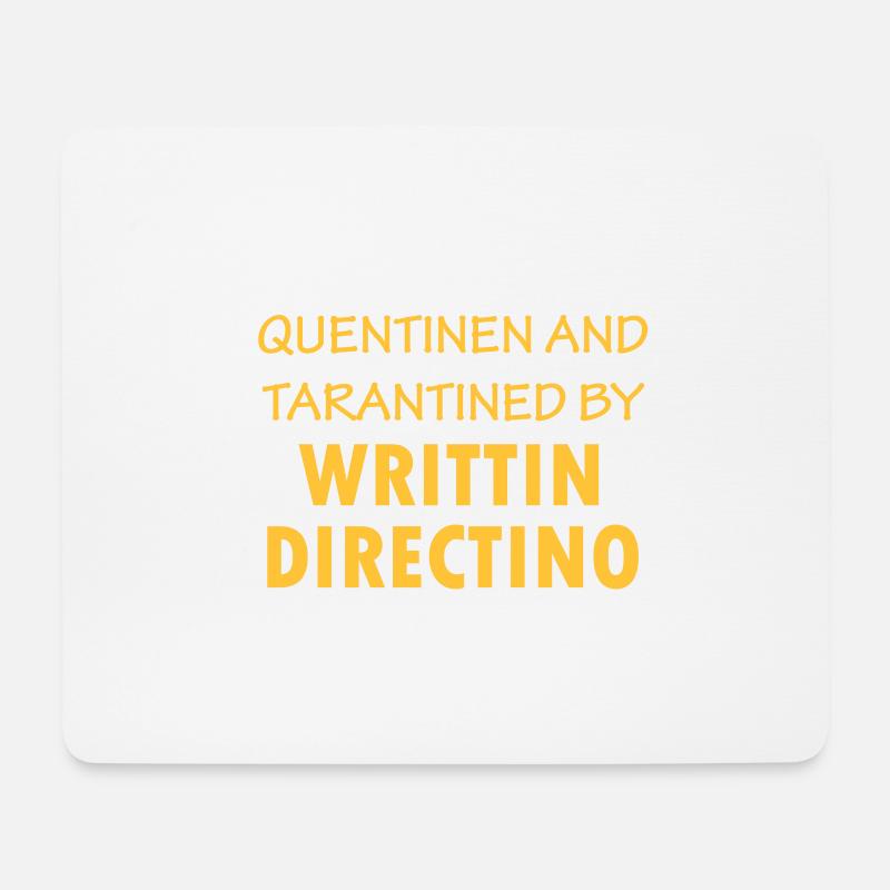 Quentinen und Tarantined von Writtin Directino - Mousepad (Querformat) - Weiß