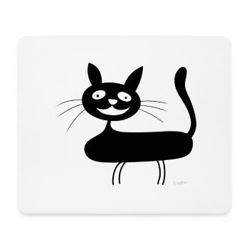 Cat - Mousepad (Querformat) - Weiß - Vorne
