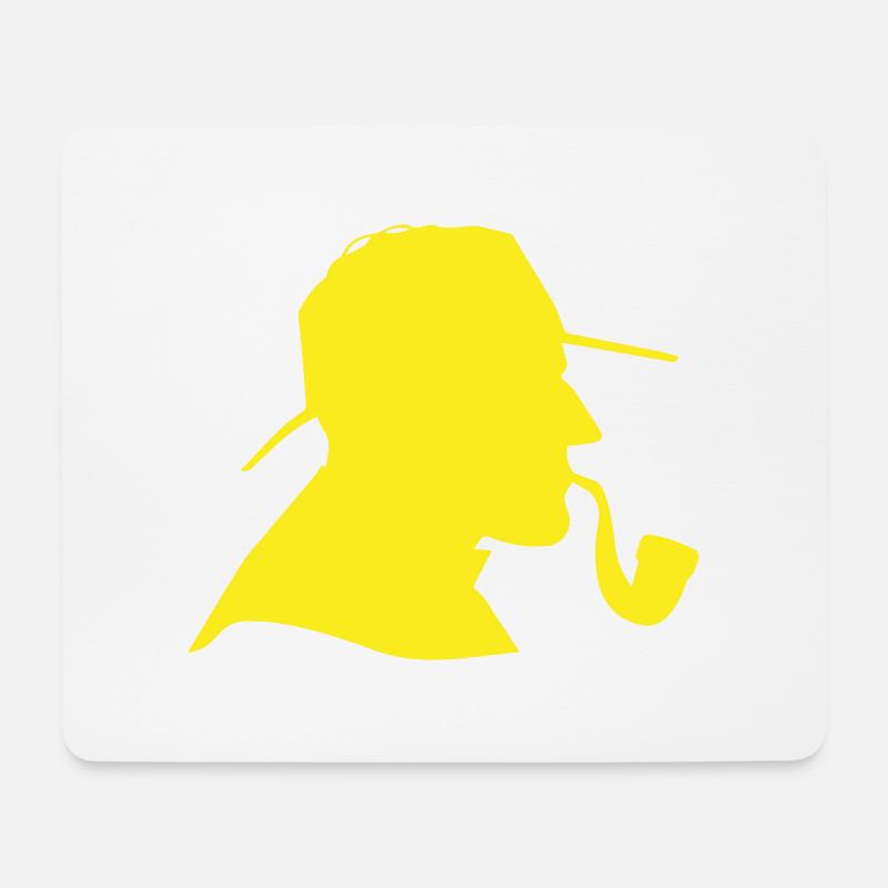 Sh - Mousepad (Querformat) - Weiß