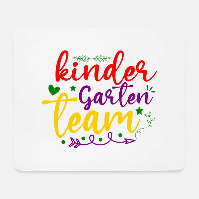 Kindergarten Team - Mousepad (Querformat) - Weiß
