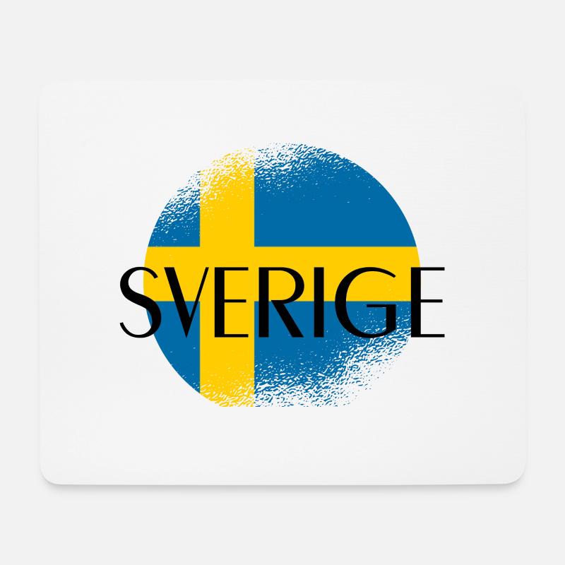Sweden ,Sverige .Schweden - Mousepad (Querformat) - Weiß