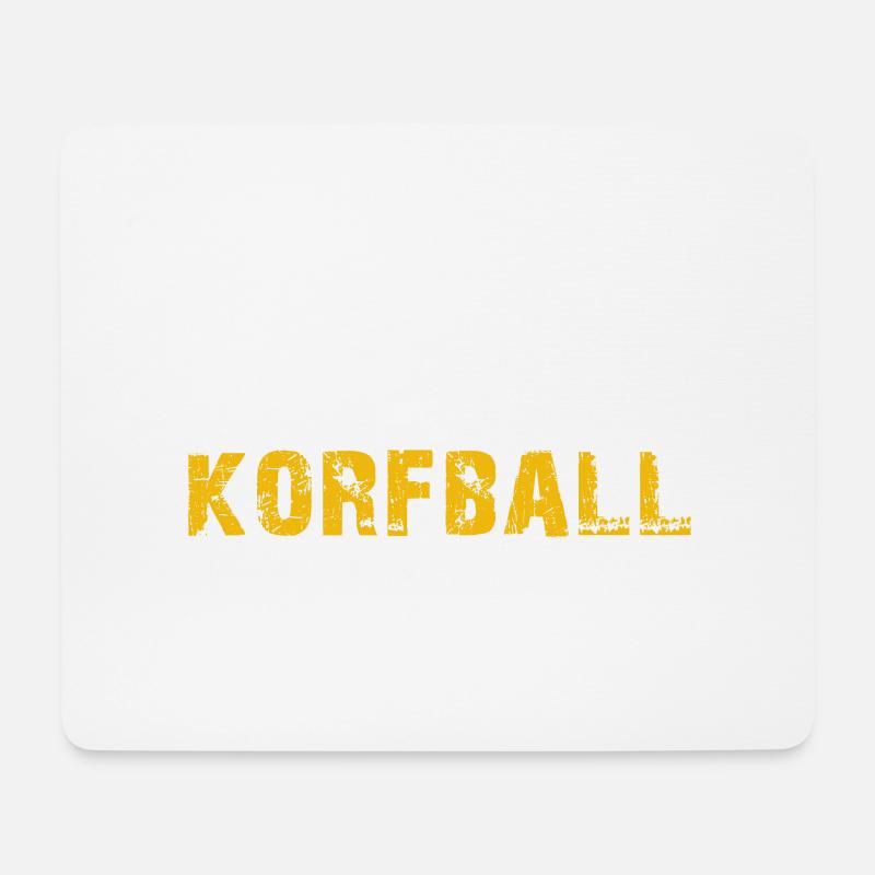 essen schlaf korfball - Mousepad (Querformat) - Weiß