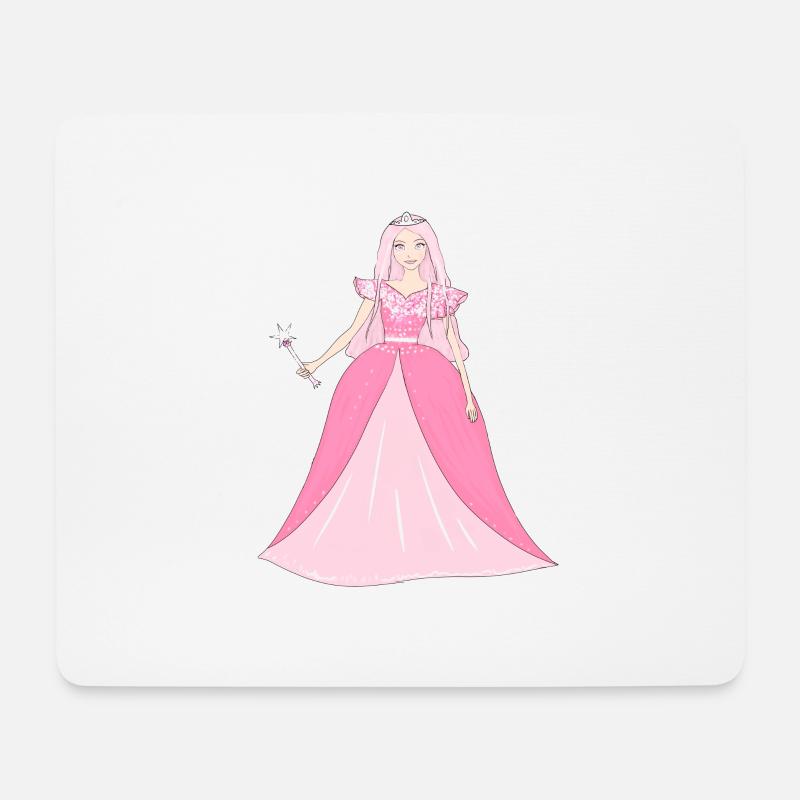 Prinzessin Glitzer - Mousepad (Querformat) - Weiß