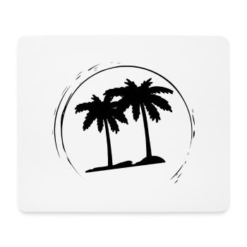 Palmen - Mousepad (Querformat) - Weiß - Vorne