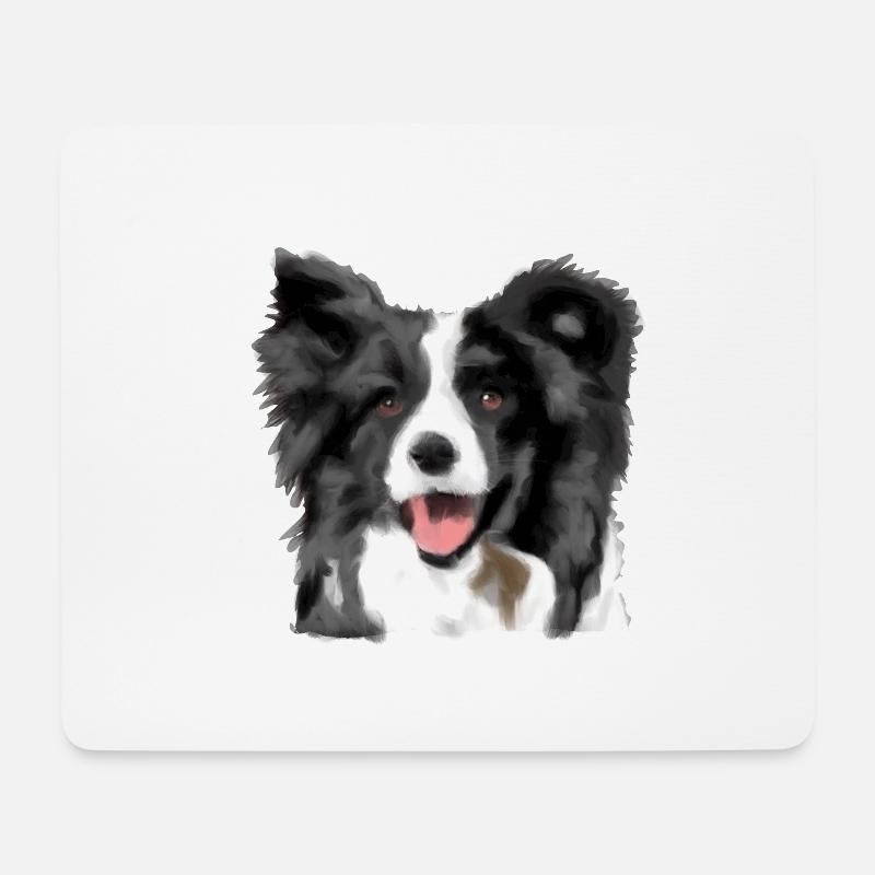 Border Collie - Mouse Pad (horizontal) - white
