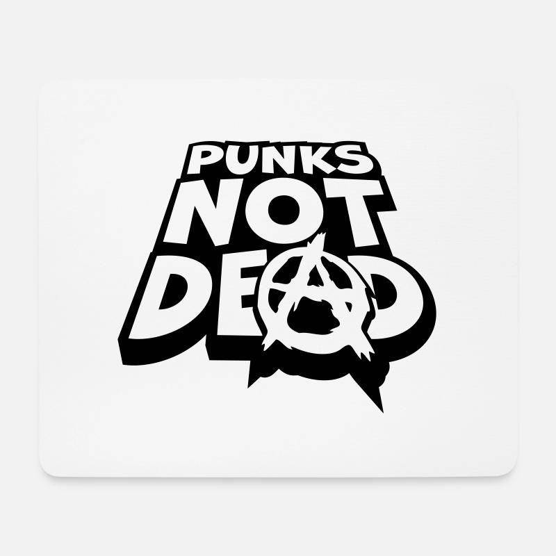 punks not dead Zitat - Mousepad (Querformat) - Weiß