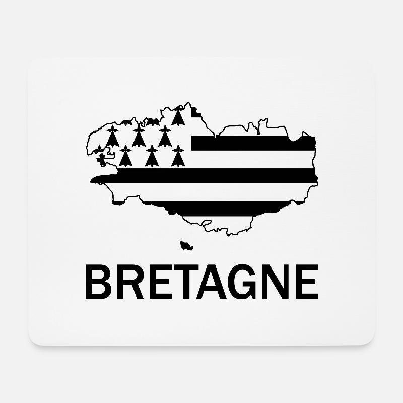 Bretagne - Mousepad (Querformat) - Weiß