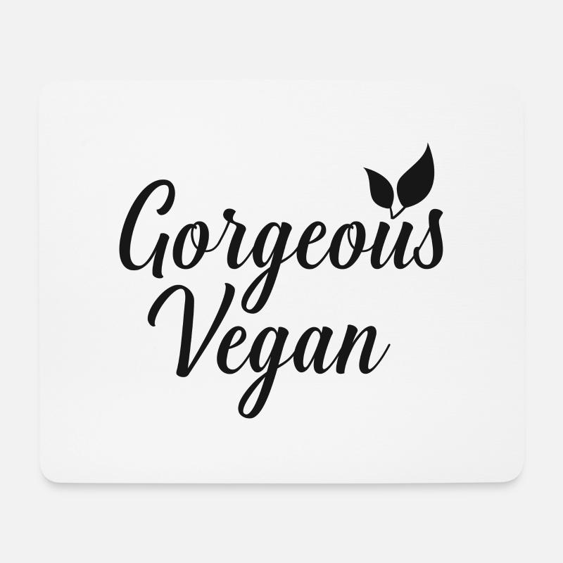 Gorgeous vegan - Mousepad (Querformat) - Weiß