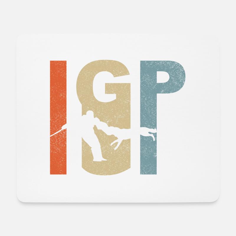 IGP Hundesport Schutzhund - Mousepad (Querformat) - Weiß
