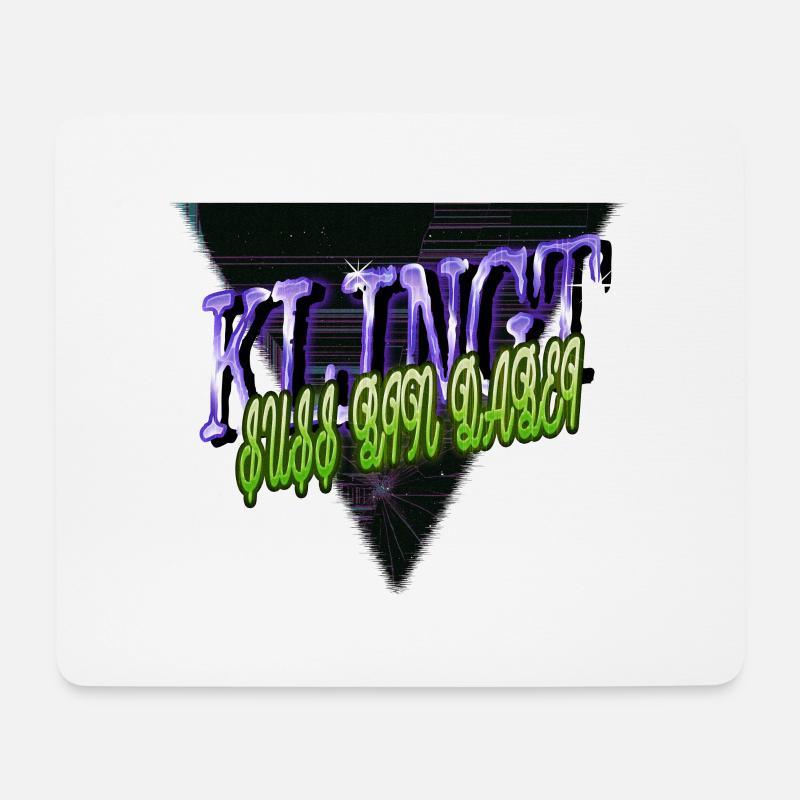 geschenkidee pfote cool tier - Mousepad (Querformat) - Weiß