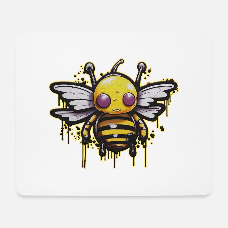 Buzzin' Bee Bomb | Bienenliebhaber - Mousepad (Querformat) - Weiß