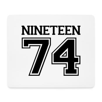 1974 - Mouse Pad (horizontal) - white - Front