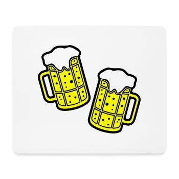 Beer Symbol Booze - Mouse Pad (horizontal) - white - Front