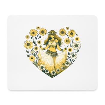 Danseuse orientale Daisy - Tapis de souris (format paysage) - blanc - Devant