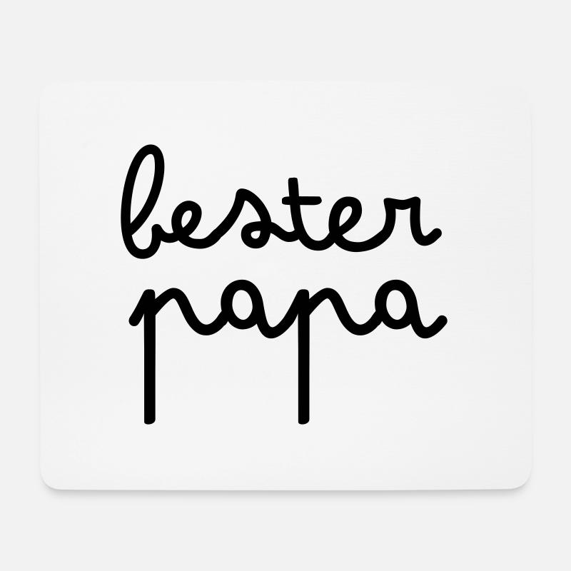 Bester Papa - Mousepad (Querformat) - Weiß