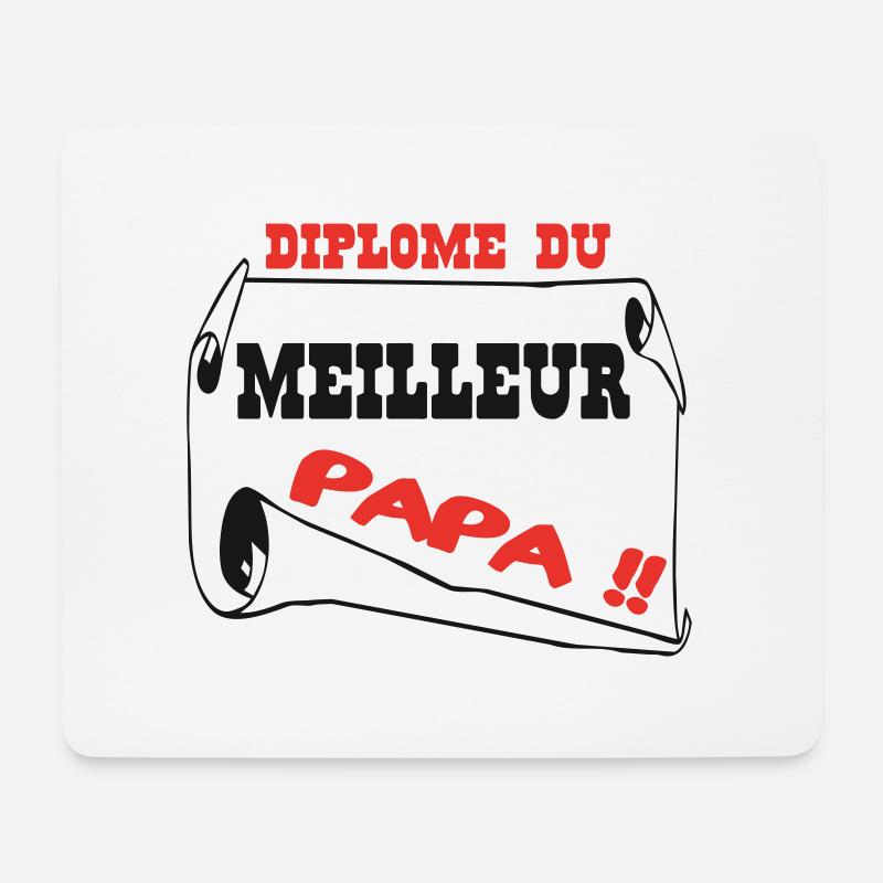 Best Dad Diploma - Mouse Pad (horizontal) - white