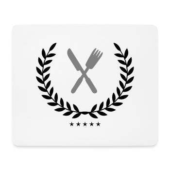 Cutlery Coat of Arms - Mouse Pad (horizontal) - white - Front