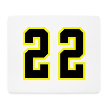 22 Number Leotard - Mouse Pad (horizontal) - white - Front