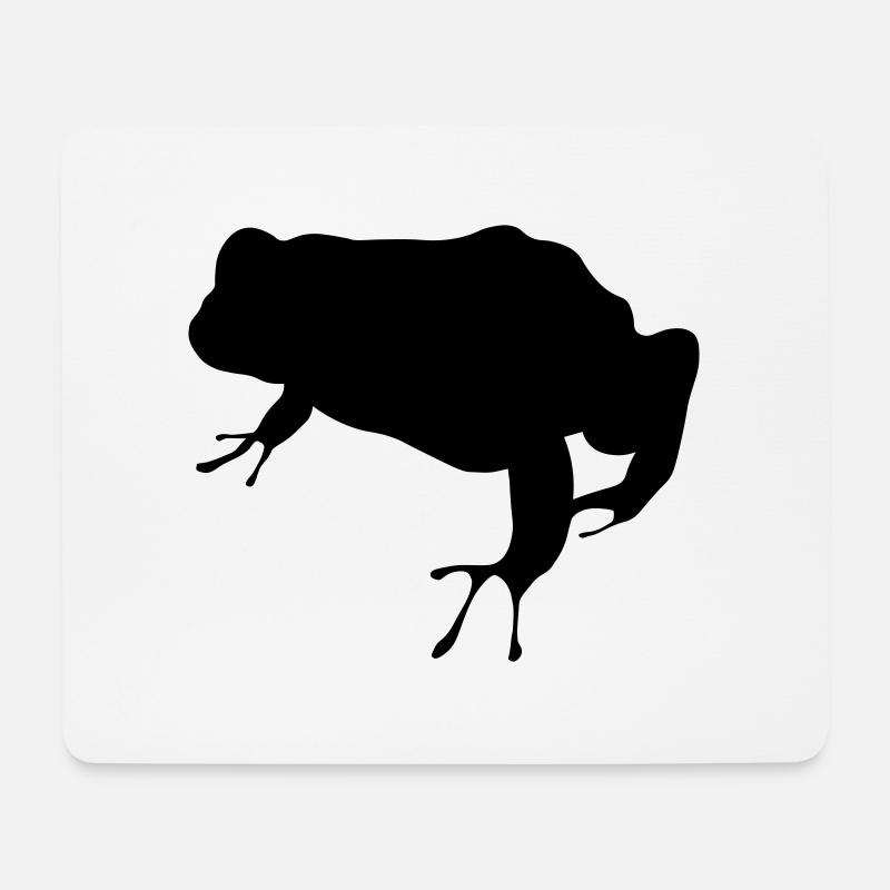 Frosch - Mousepad (Querformat) - Weiß