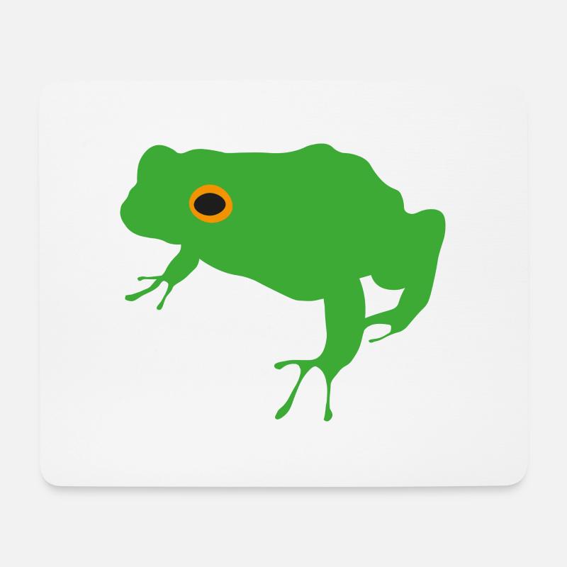 Frosch - Mousepad (Querformat) - Weiß