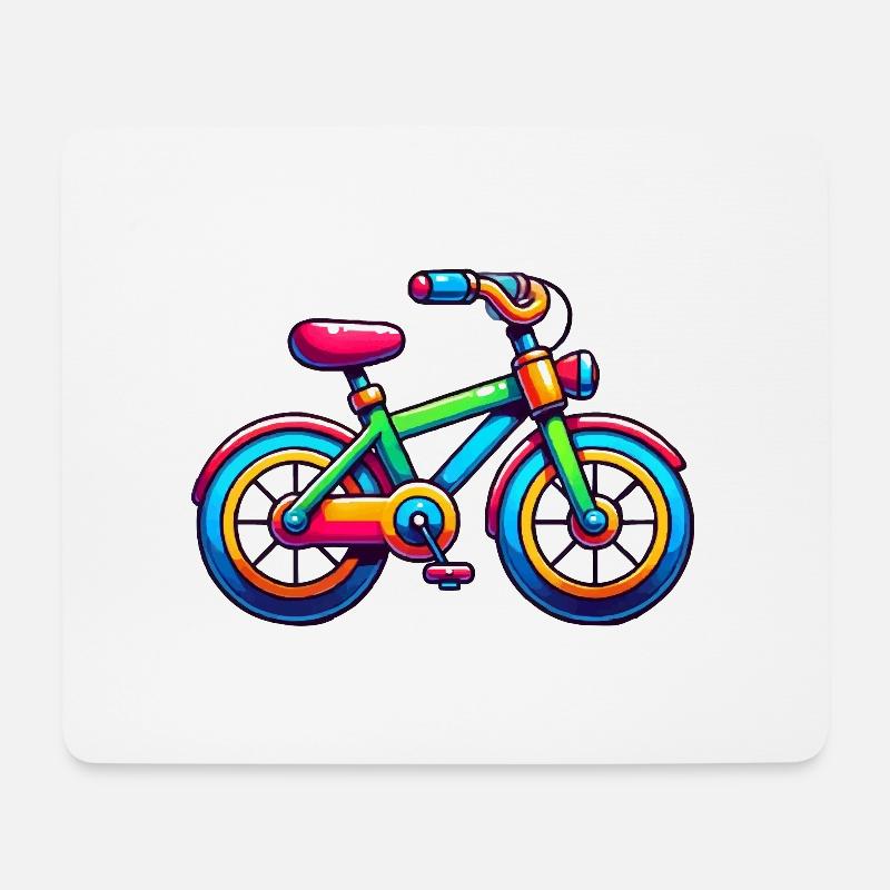 Fahrrad - Mousepad (Querformat) - Weiß