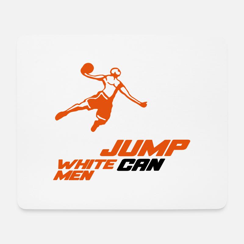 White Men Can Jump Dunk - Mousepad (Querformat) - Weiß