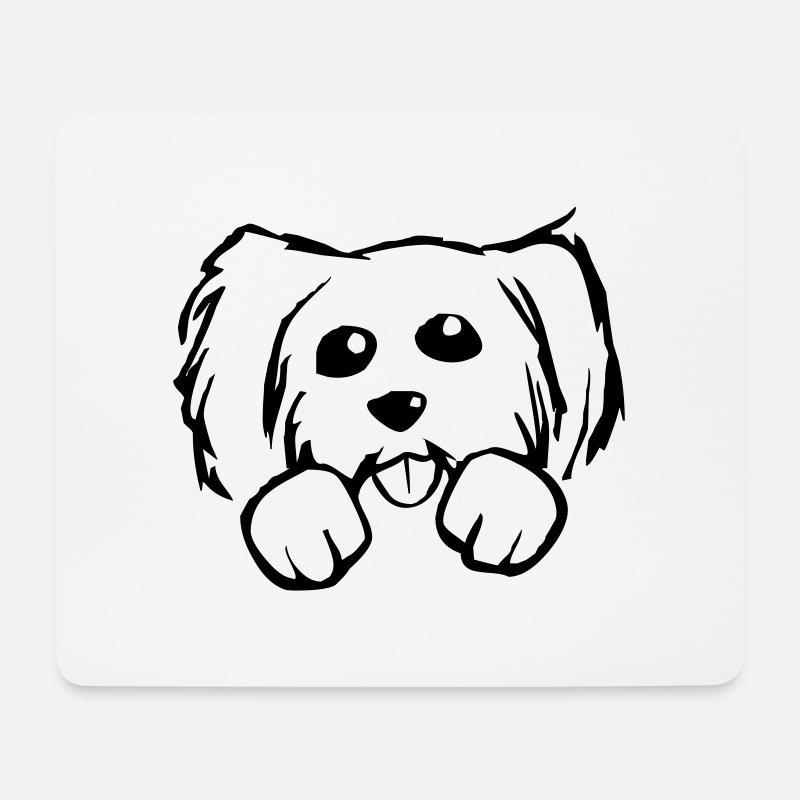 Dog - dogs - Mouse Pad (horizontal) - white