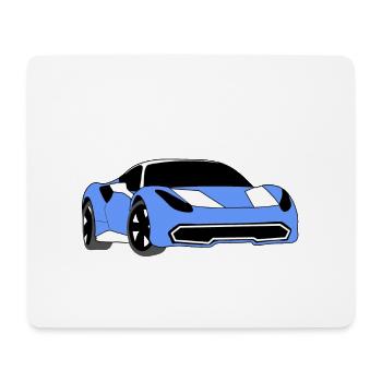 Voiture de sport - Tapis de souris (format paysage) - blanc - Devant