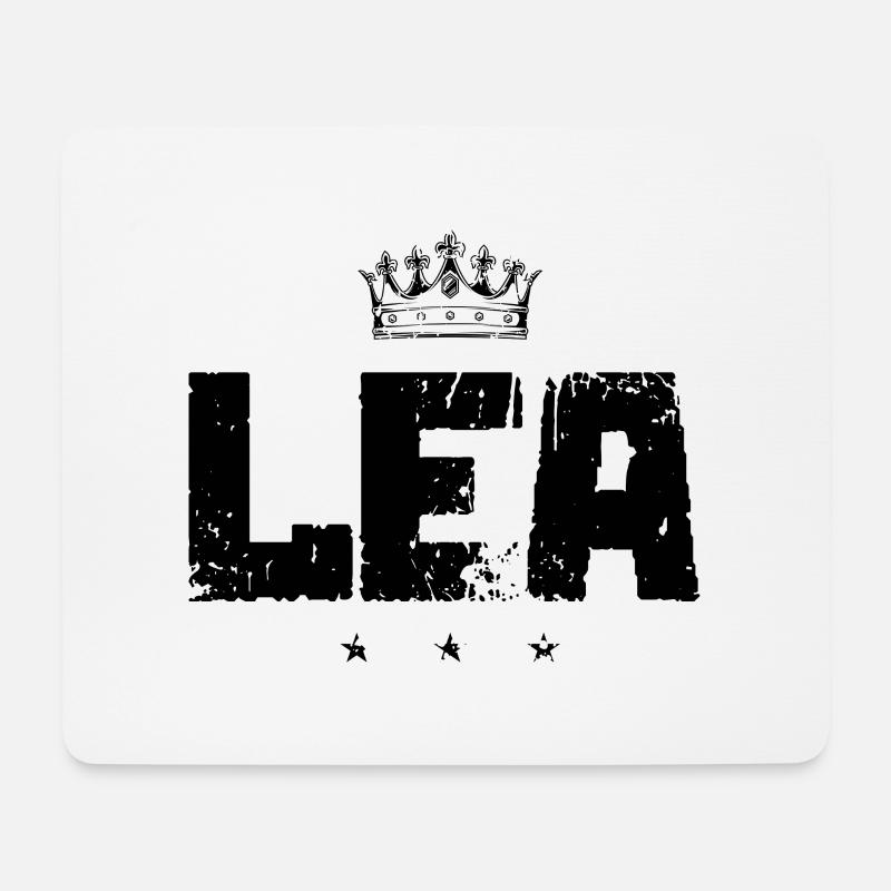 Lea - Mousepad (Querformat) - Weiß