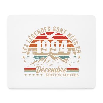 Rétro Décembre 1994 - Cadeau 31 Ans - Tapis de souris (format paysage) - blanc - Devant