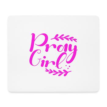 Christianity Girft Pray Girl Inspirational - Mouse Pad (horizontal) - white - Front