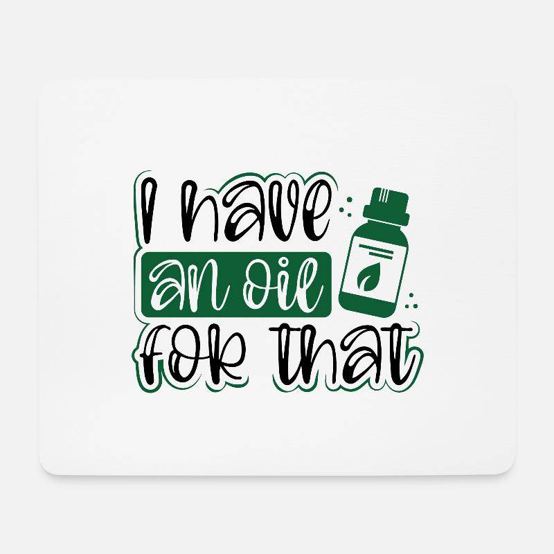 Ätherisches Öl Praktiker Geschenke haben ein Öl für - Mousepad (Querformat) - Weiß