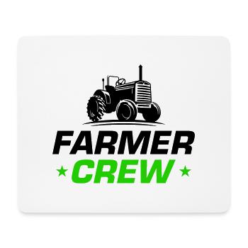 Tracteur Bauer Farmer Crew - Tapis de souris (format paysage) - blanc - Devant