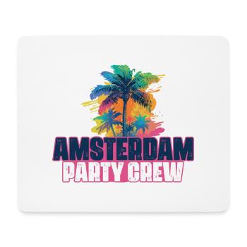 Amsterdam Party Crew Holiday - Mouse Pad (horizontal) - white - Front