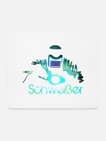 Schweißer - Mousepad (Querformat) - Weiß