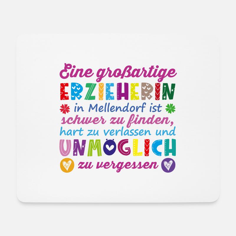 Grossartige Erzieherin Mellendorf - Mousepad (Querformat) - Weiß