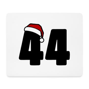 44 Zahl Weihnachten - Mousepad (Querformat) - Weiß - Vorne