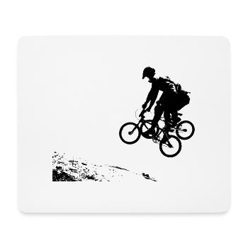 BMX - Mousepad (Querformat) - Weiß - Vorne