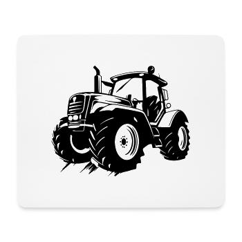 Traktor Bauer Farmer Symbol - Mousepad (Querformat) - Weiß - Vorne