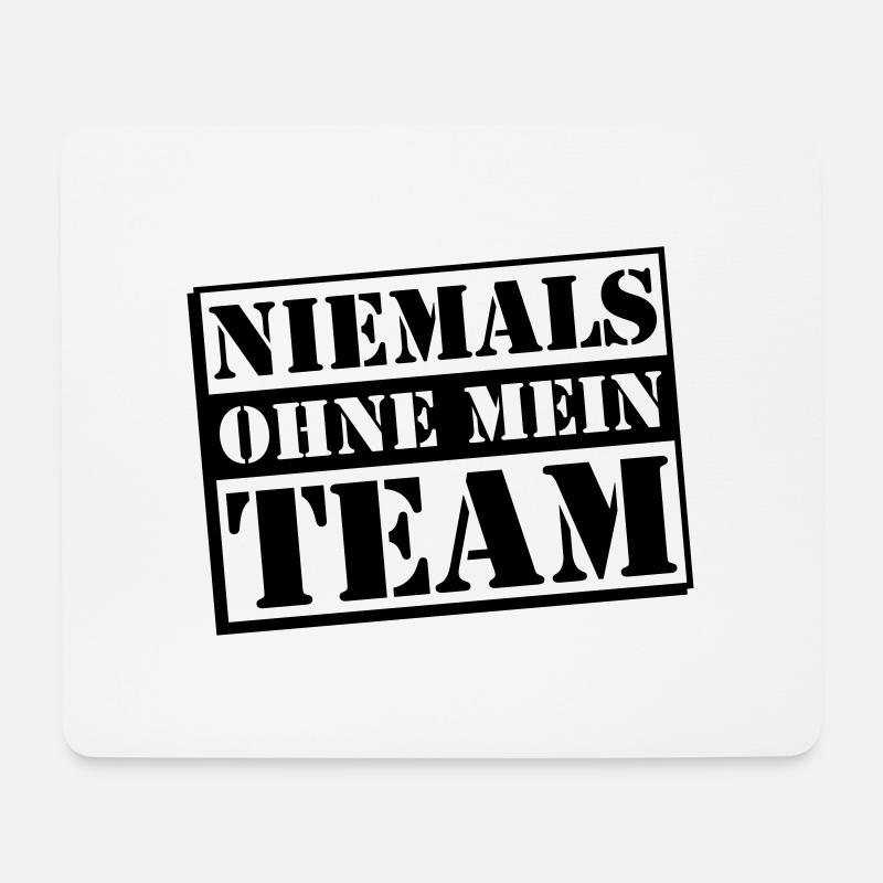 Mein Team - Mousepad (Querformat) - Weiß
