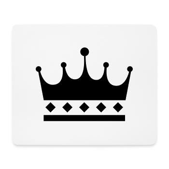 Crown Symbol - Mouse Pad (horizontal) - white - Front