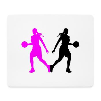 Basketball Player Silhouette Basketball Player Fra - Mouse Pad (horizontal) - white - Front