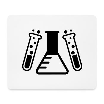 Test tube chemist - Mouse Pad (horizontal) - white - Front
