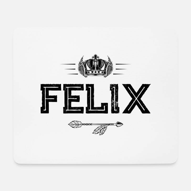 Felix - Mousepad (Querformat) - Weiß