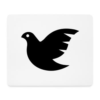 Dove symbol - Mouse Pad (horizontal) - white - Front